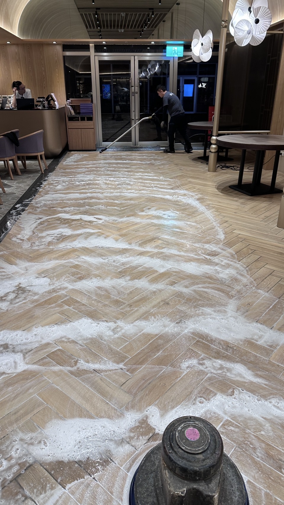 桃園NARA泰式料理地板清潔